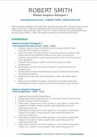 Is your resume as powerful as it should be? Motion Graphics Designer Resume Samples Qwikresume