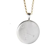 Soft, matte finish for a minimalist look.cancer: Cancer Constellation Silver Diamonds Necklace Harry Rocks Wolf Badger