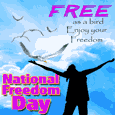 Abraham lincoln signed the document that outlawed slavery on february 1, 1865. National Freedom Day Cards Free National Freedom Day Wishes 123 Greetings