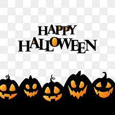 Happy Halloween With Black Pumpkin Silhouettes Design Pumpkin Happy Halloween Png And Vector With Transparent Background For Free Download Happy Halloween Font Halloween Fonts Halloween Poster