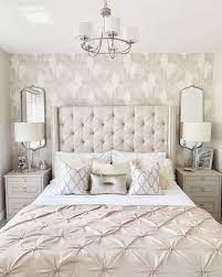 Master Bedroom Makeover Using Farrow Ball Wallpaper Neutral Bedroom Decor Ideas Neutral Bedroom Decor Master Bedroom Makeover Bedroom Makeover