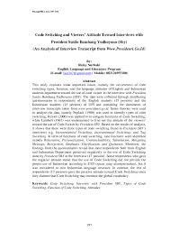 Adding a tool to the toolbox: Pdf Code Switching And Viewers Attitude Toward Interviews With President Susilo Bambang Yudhoyono Sby An Analysis Of Interview Transcript From Www Presidenri Go Id Ricky Nurhaki Academia Edu
