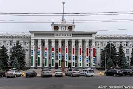 Explore transnistria with @antondendemarchenko, urban sketcher and sightseeing hunter, go full day tour or join @_freewalkingtour_ in tiraspol, capital of the country that doesn't exist! House Of Soviets In Tiraspol Transnistria Soviet Architecture