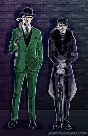 Season 2 barbara's phone call to both when penguin and zsasz invade loeb's home, the commissioner tries calling his security guard to edward's complete breakdown after kristen's death, manifesting in his riddler personality hiding her. Gotham Penguin And Riddler By Ammotu On Deviantart