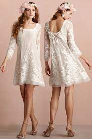Boho Chic Dress Casual Wedding Dress Short Wedding Dress Lace Bridesmaid Dresses