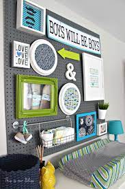 Little Boy Nursery Pegboard Gallery Wall Diy Nursery Decor Navy Green Gray This Is Our Bliss 3 Jpg 14 Baby Boy Room Nursery Diy Nursery Decor Nursery Room Boy