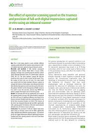 PDF) The Effect of Operator Scanning Speed
