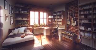 Bed Room Dusk Visual Novel Background By Giaonp On Deviantart Sala De Desenho Cenario Anime Fundo De Animacao