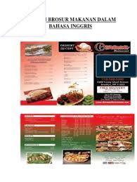 Check spelling or type a new query. Contoh Brosur Makanan Dalam Bahasa Inggris
