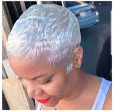 60 Cute Short Haircuts For Black Women Short Hairstyle Women African Am Cute Short Haircuts Short Platinum Blonde Hair Short Hair Styles African American