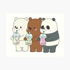Posts tagged as cutewebarebears wopita. We Bare Bears Art Print By Plushism Ilustrasi Karakter Kartun Gambar Kelinci