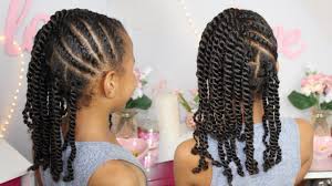 So easy in fact, that you could even do this at home. Flat Twists And 2 Strand Twists Natural Hair Kids Protective Hairstyle Youtube