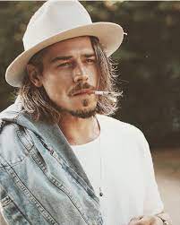 I Hope Everyone Is Having An Awesome Monday Model Ricketwehrtsich Long Long Hair Styles Men Long Hair Styles Bailey Hats