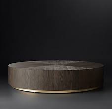 Machinto Round Coffee Table By Rh Modern With Images Coffee Table Round Coffee Table
