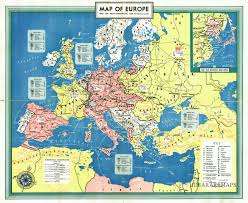 2 la guerra fredda clima di guerra non diretta tra le due superpotenze della seconda guerra mondiale che si manifestò in una serie di conflitti locali 5 yalta le cartine del prima e dopo la nuova europa la germania il contenimento e la grecia la costituzione italiana il piano marshall elezioni del. Carta Dell Europa Durante La Seconda Guerra Mondiale Idea Rare Maps
