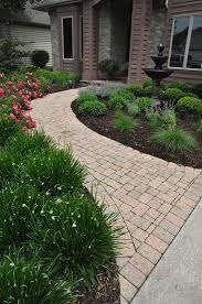 Feng Shui Landscape Curved Sidewalks Lead To The Front Door Mouth Of Chi Energy Water Fo Sidewalk Landscaping Front Walkway Landscaping Walkway Landscaping