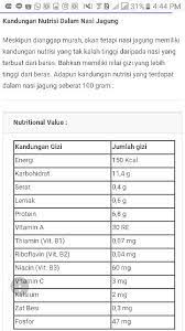 Nasi jagung juga menjadi alternatif sehat untuk langsing dan orang yang sakit diabetes. Sego Jagung Nasi Jagung Instant Instan Corn Rice Oleh Khas Temanggung Jawa Tengah Jogja Semarang Shopee Indonesia