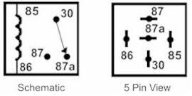 This diagram shows an active spdt relay with power applied to pins 85 and 86. 12 Volt Car Relays Used In Automotive Industry
