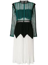 Black And White Self Portrait Dress Shop Self Portrait Pleated Lace Dress Self Portrait Dress White Short Dress Styles Green Lace Dresses
