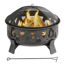 Sold and shipped by sunnydaze décor. Style Selections Wood Burning Fire Pit Circular 30 In Black Srfp11354 Rona