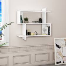 Shop for white floating shelves at crate and barrel. Decorotika Mina 32 Floating Wall Shelf White