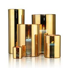 They are made of bonded metal with glass on each side. Trouva Grosse Goldene Hurrikanlampe