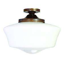 Cheap flush ceiling lights are especially useful in rooms. Schoolhouse Ceiling Light