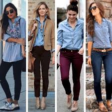 Wearing Business Casual Jeans 21 Ways To Wear Jeans At Work Business Casual Jeans Womens Casual Outfits Business Casual Outfits For Women