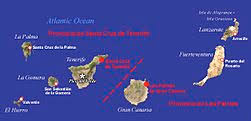 They are directly in front of the coast of morocco. Atlas Of The Canary Islands Wikimedia Commons