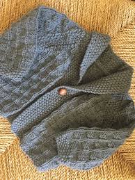 8 Ply High Country Perriam Nz Merino Wool Grandad Style With Retro Button 3 6 Months Size Knitted Scarf Knitted Knitting Projects
