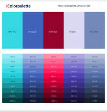 Turquoise and red palettes with color ideas for decoration your house, wedding, hair or even nails. Turquoise Indigo Paprika Snuff Ship Cove Color Scheme Icolorpalette