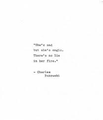 Charles Bukowski Letterpress Quote She S Mad But She S Magic Vintage Typewriter Love Print Hand Typed Poetry Gift Inspirational Love Words Quotes Typed Quotes True Quotes