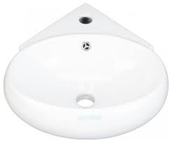white corner bathroom wall mount sink