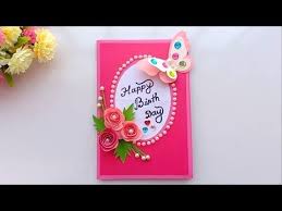 Beautiful Handmade Birthday Card Birthday Card Idea Youtube Handmade Bday Cards Handmade Birthday Cards New Year Cards Handmade
