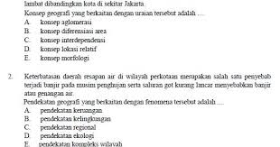 Maybe you would like to learn more about one of these? Soal Soal Usbn Geografi Sma Ma Panduandapodik Id