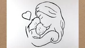 How To Draw Twin Baby Mother Step By Step Pencil Sketch Drawings Sketches Easy Pencil Drawings