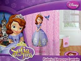 Sofia The First Sofia Scrolls Shower Curtain Sofia The First Http Www Amazon Com Dp B00iccu6h0 Ref Kids Bathroom Accessories Swirly Designs Sofia The First