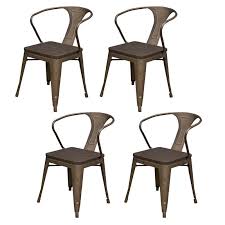 Add Some Modern Industrial Charm To You Dining Room Or Kitchen With The Racheal Loft Metal Dining Ch Dining Chairs Solid Wood Dining Chairs Metal Dining Chairs