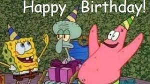Spongebob squarepants happy birthday spongebob nickelodeon uk. Spongebob Happy Birthday Song Youtube
