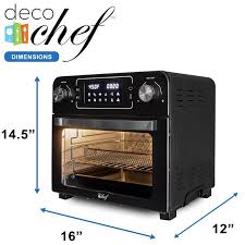 Deco Chef 24 Qt Stainless Steel Countertop Toaster Oven With Built In Air Fryer And Included Accessories Walmart Com In 2020 Countertop Toaster Oven Toaster Oven Stainless Steel Countertops