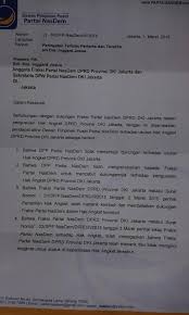 Download file diatas dengan mengklik tautan disini. Ini Surat Peringatan Nasdem Untuk Kadernya Yang Mbalelo Tak Cabut Angket Ahok