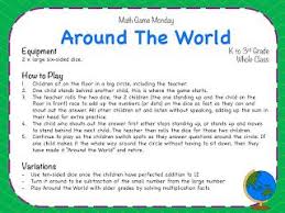 Teaching Maths With Meaning Math Game Monday Around The World Freebie Math Games Relief Teaching Ideas Teaching Math