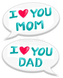 I Love Mom Dad I Love You Mom Dad Text In Speech Bubble Illustration Of Oil Col Spon Text Speech Dad Love In 2020 I Love Mom Love U Mom