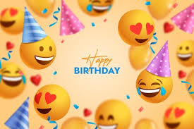 Browse and download hd birthday emoji png images with transparent background for free. Free Vector Happy Birthday Emoji Background