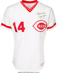 Outfielder, first baseman and third baseman. 1985 Pete Rose Game Worn Cincinnati Reds Jersey From Day Of Lot 80181 Heritage Auctions