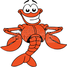 This clipart image is transparent backgroud and png format. Funny Cartoon Lobster Clipart Commercial Use Gif Jpg Png Eps Svg Clipart 377216 Graphics Factory