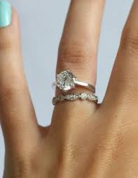 Straight Band Beside Curved Engagement Ring Google Search Wedding Ring Bands Pave Wedding Bands Vintage Wedding Band