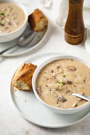 Cream Of Mushroom Soup The Blond Cook Recipe Mushroom Soup Food Stuffed Mushrooms