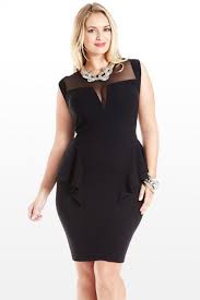 Plus Size Ruffle Me Up Mesh Peplum Dress Fashion To Figure Peplum Dress Fashion Fashion Fashion To Figure