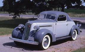 1936 Studebaker Coupe 3 4 Front View Color Studebaker Classic Cars Vintage Classy Cars